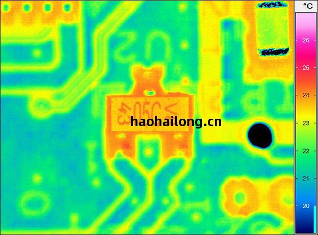 NEC紅外熱像儀對高密度(du)裝配PCB基板的散熱評價